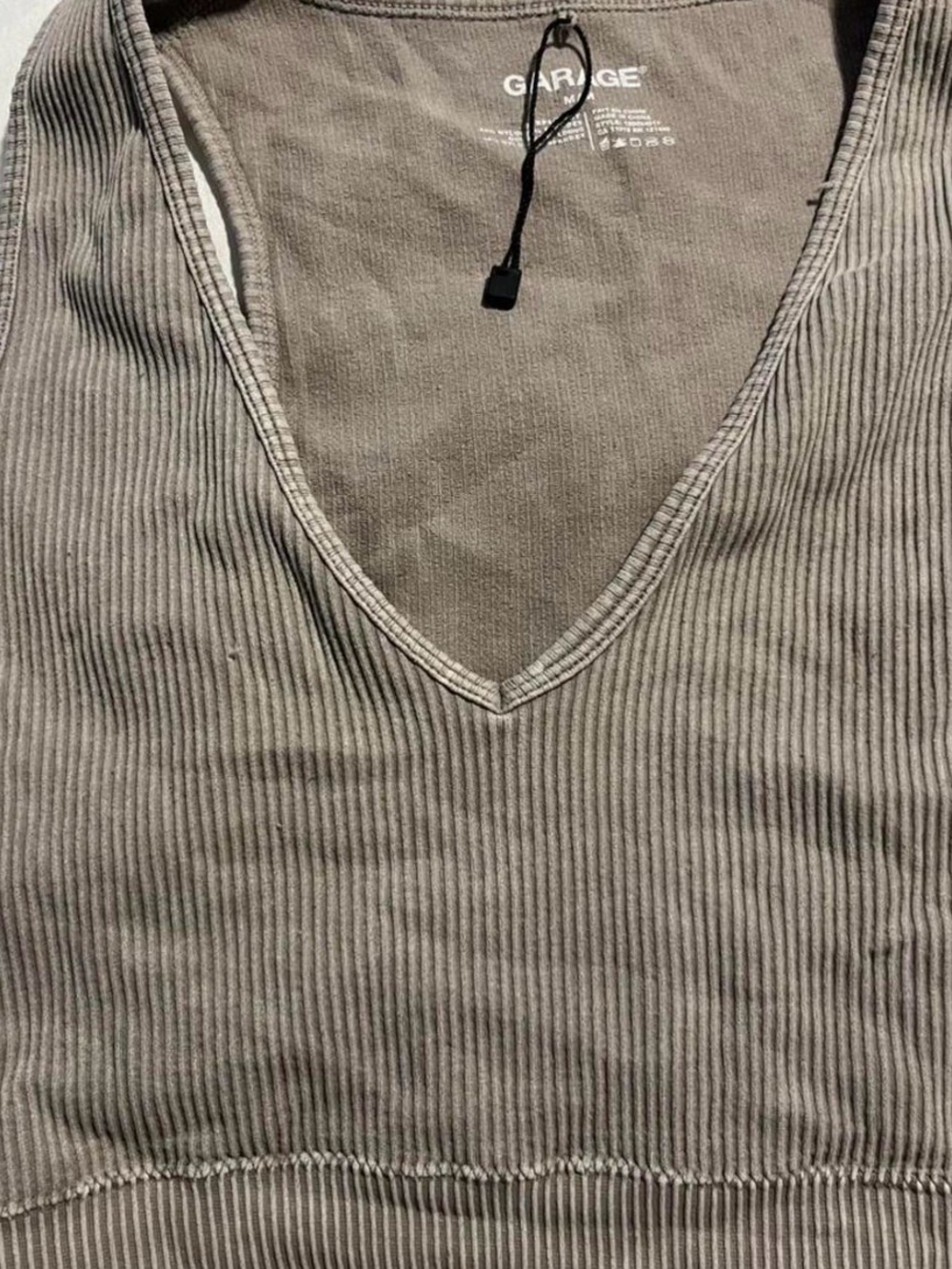 Garage grey tank top